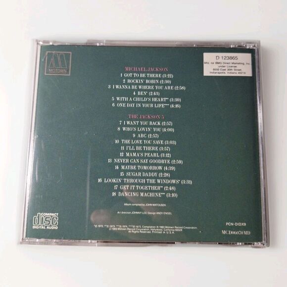 Michael Jackson & The Jackson 5 – Compact Command Performances: 18 Greatest Hits - Picture 2 of 3